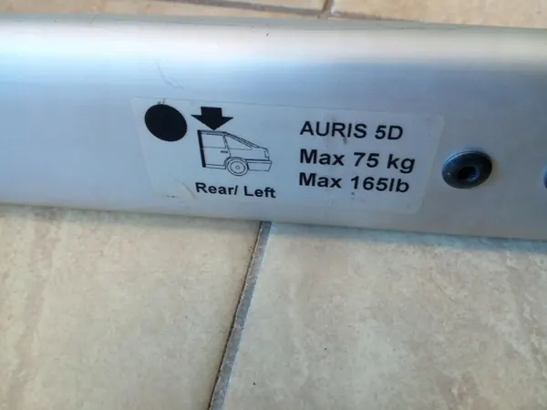 Barre de toit Toyota Auris 12- PZ403-E2613-GA image 4