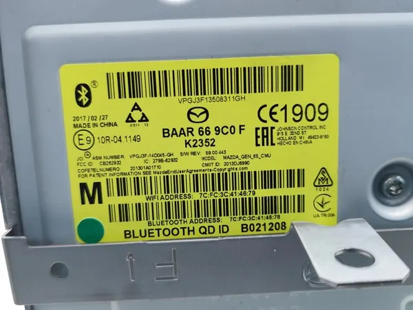 Radio GPS Mazda 6 OEM BAAR669C0F 2017 Estate image 7