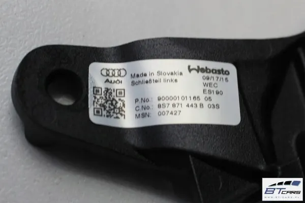 Audi TT Cabrio katon kiinnityssarja OEM bt-cars-6919 image 8