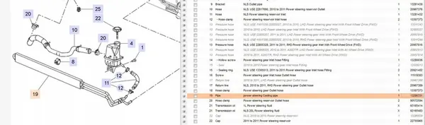 Refroidisseur de direction assistée Saab 9-5 2011 OEM 13286331 image 5