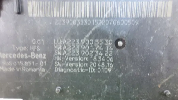 Module Commande Klap Mercedes OEM A2239003530 image 5