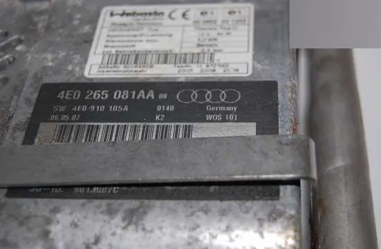 Webasto Zusatzheizung OEM 4E0 für Audi A8 image 3