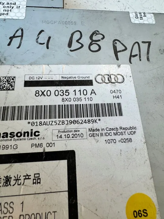 Lecteur CD Audi A6 C7 OEM 8X0035110A image 4