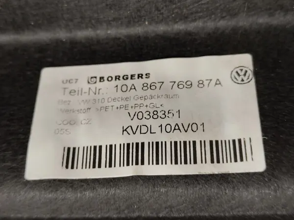 VW ID.3 Bakluckahyll OEM 10A867769 - Begagnad image 5