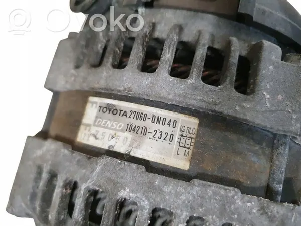 Opel Meriva A 2003 Vaihtovirtageneraattori OEM 270600N040 image 6