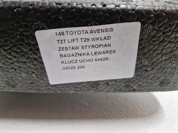 TOYOTA AVENSIS T27 LIFT Insert en mousse de coffre OEM 64429-05020 image 6