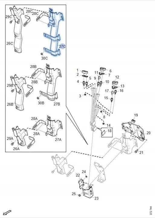 Scania Halterung OEM 2556914 - Gebraucht image 5