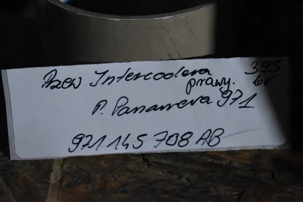 Tubo Intercooler Porsche OEM 971145708AB - Lado Derecho image 3