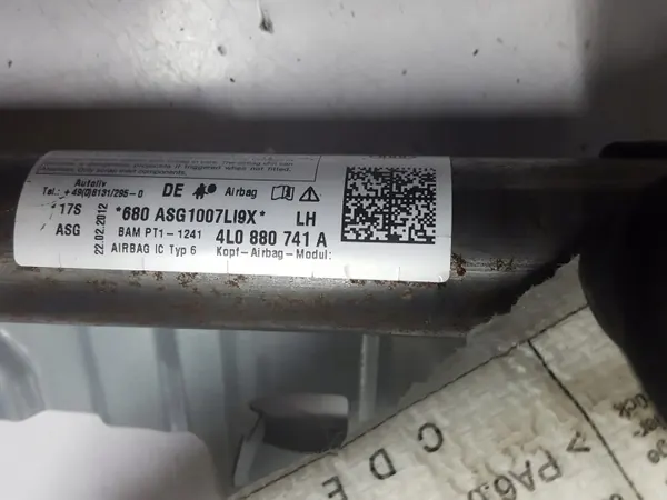 Airbag rideau gauche Audi Q7 4L OEM 4L0880741A image 3