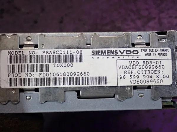 Radio CD Citroen OEM Zawada-387105- Usado image 6