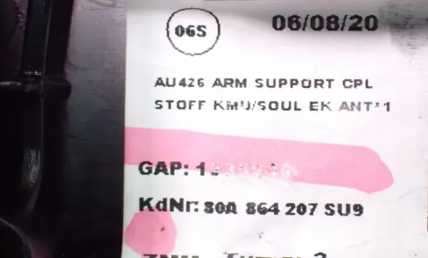 Armsteun OEM 4E0864205K voor Audi Q5 II 80A image 8