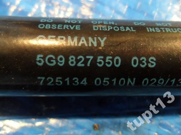 VW GOLF VII KOMBI Baklucka Stötdämpare 5G9827550 image 2