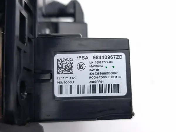 Versnellingskeuzeschakelaar OEM 98440967ZD Citroen image 8