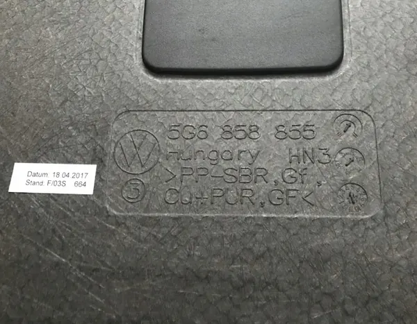 Kofferraumteppich VW Golf VII OEM 5G6858855 image 3