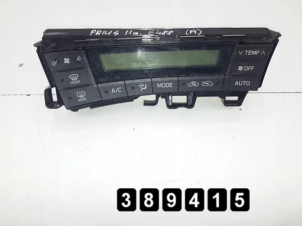 Module de contrôle climatique Toyota Prius 2011 rhd 75d725 image 1