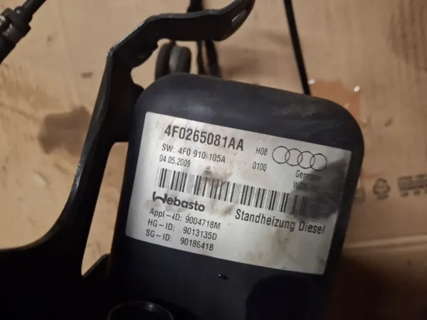 Webasto-lämmitin Audi A6 C6 Lift TDI OEM 4F0265081AA image 3