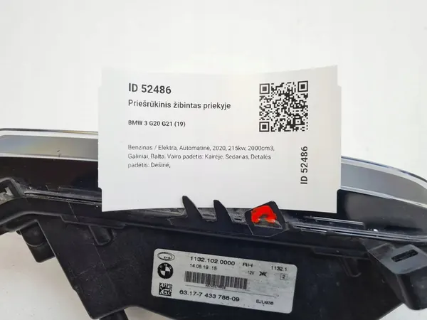 Halógeno LED LCI BMW Série 3 Lado Direito image 8