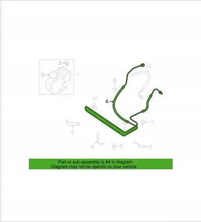 Mangueira de Resfriamento de Direção SAAB 9-3 II 93 OE 12785130 image 5