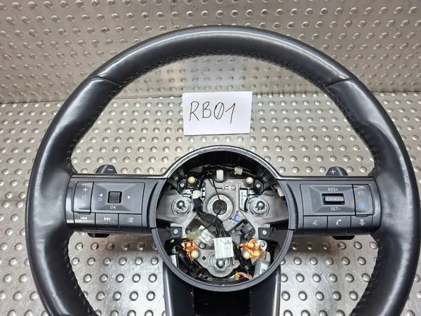 Volante Couro OEM S25165653 com Pás Nissan image 4
