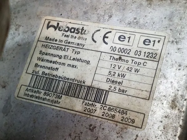 Kia Carens II parkeerstandverwarming OEM 2C865484 image 5