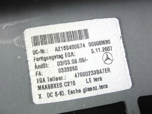 OEM A2168400574 Achter tunnelopbergruimte Mercedes CL image 8