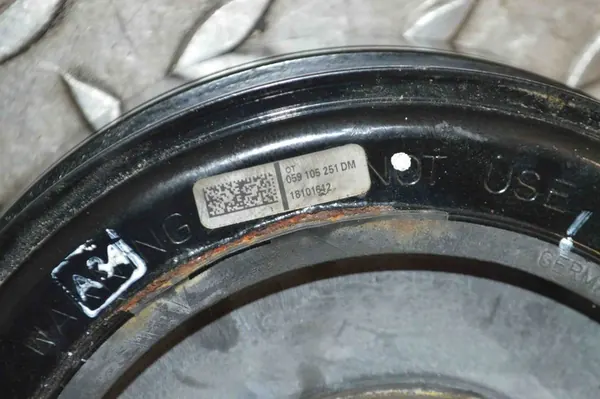 Polia do virabrequim 3.0 TDI Audi VW Skoda OEM 059105251DM image 4
