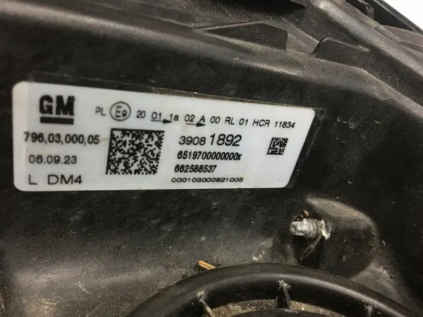 OPEL ASTRA K V 5 15- Vasemman puolen ajovalolasi + LED image 10