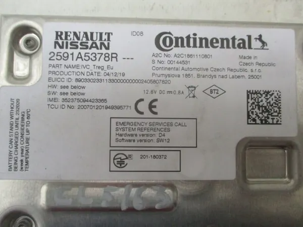 Module Bluetooth OEM 2591A5378R pour Renault Clio V image 4