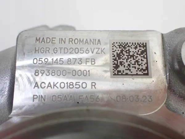 Turboaktoori OEM 059145873FB Audi A8 D5:lle image 8