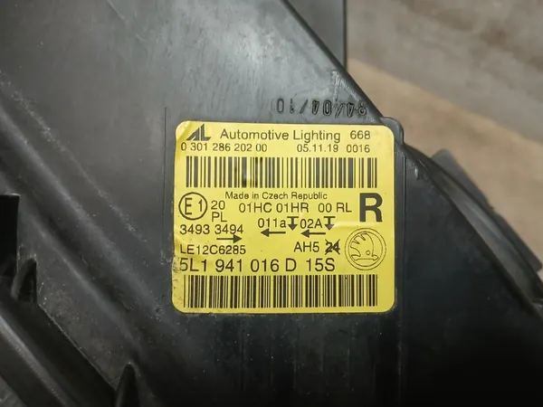 FARO DIREITO SKODA YETI LIFT 2012-2017 H7 5L1941016D image 7