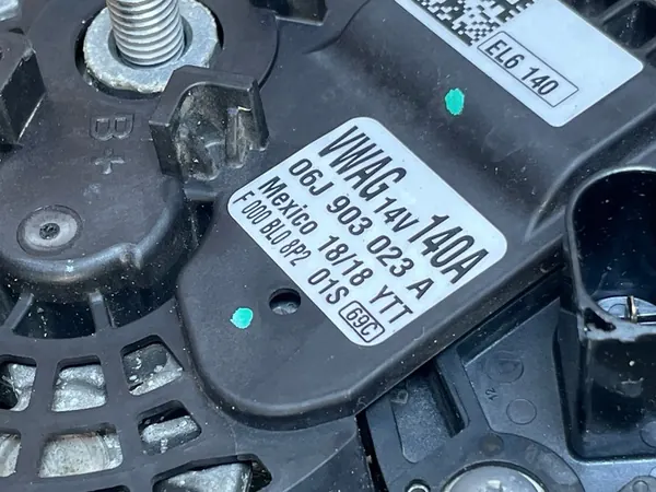 VW AUDI SKODA SEAT 2.0 TFSI Vaihtovirtageneraattori 06J903023A image 4