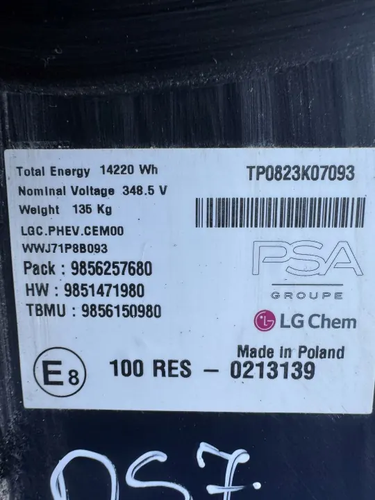 Batterie hybride DS OEM 9856257680 - État utilisé image 6