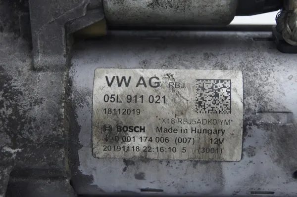 Motor de arranque 05L911021 AUDI A4 B9 8W Lift image 2