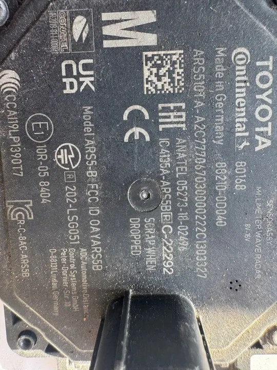 TOYOTA PRIUS YARIS IV Radar Sensor ACC 88210-0D040 image 3
