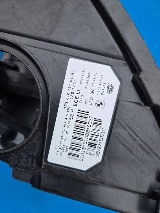 Carcaça do Farol Esquerdo BMW 5 F10 F11 7271907 image 4