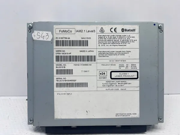 Jaguar F-Type Navigaattoradio OEM CF6N18C815HF image 6