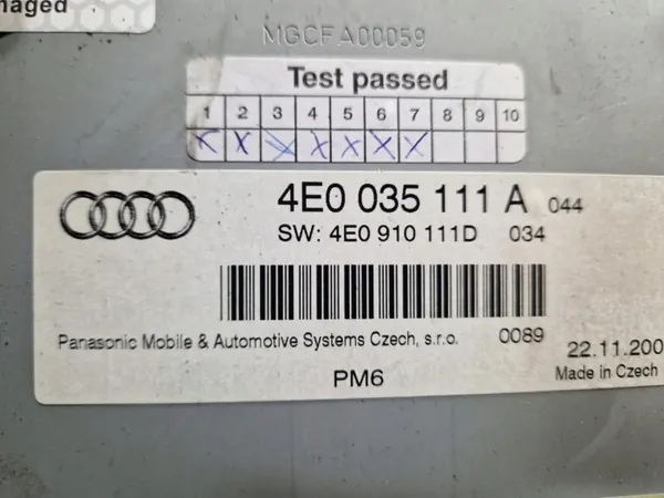 Leitor CD Audi 4E0035111A para A8 S8 D3 5.2 FSI image 3