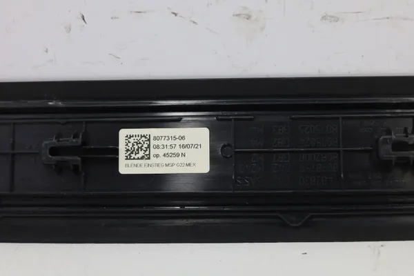 BMW OEM 8077315MWGK Proteção de Soleira Interior M-Package image 6