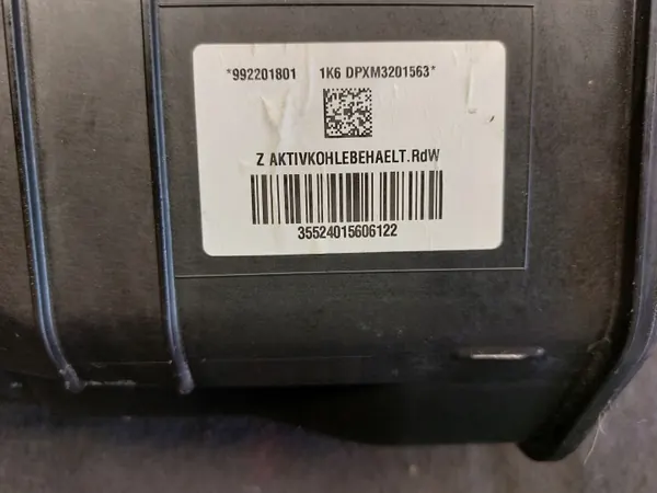 Filtro de carvão combustível OEM 992201801 Porsche 992 image 5