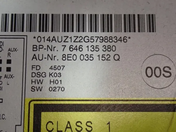 Rádio CD Audi A4 B7 OEM Zawada-360708- Usado image 6
