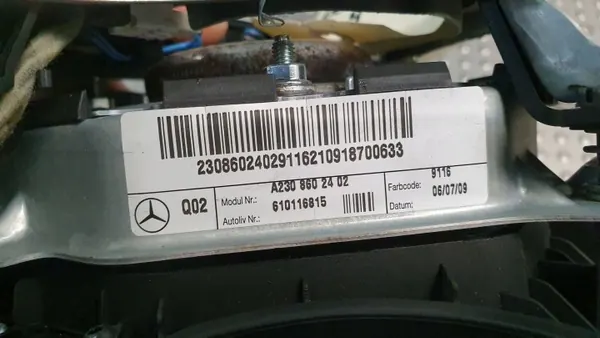 Airbag condutor OEM S26380876 para Mercedes CLC CL SLK image 10