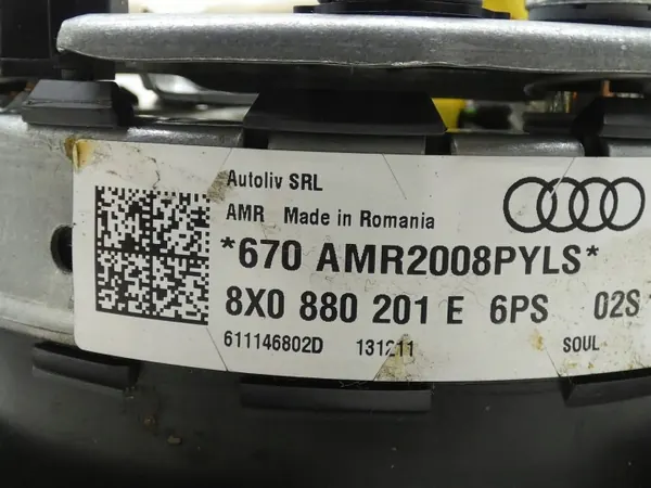 Förarens krockkudde OEM 8X0880201E för Audi A1 8X image 4