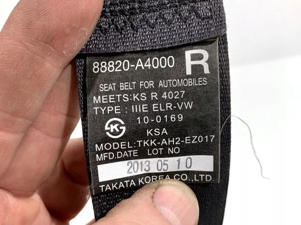 Veiligheidsgordel voor rechts OEM 0589-P1-000146 Kia Carens image 5