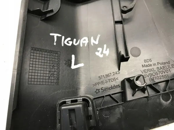 OEM 571867243 B-Säulenabdeckung Links Oben VW Tiguan image 6