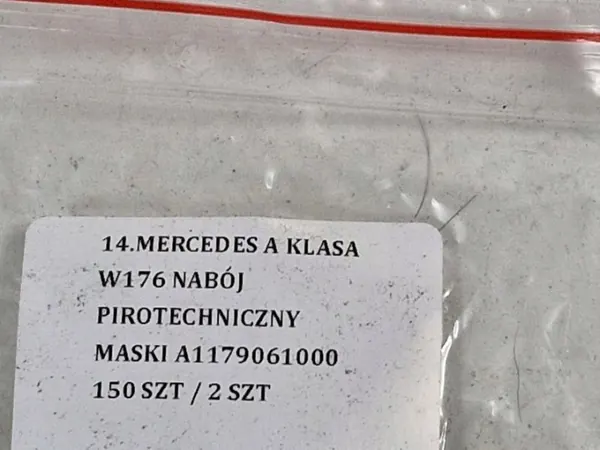OEM A1179061000 Actuateur Pyrotechnique Capot Mercedes Classe A image 6