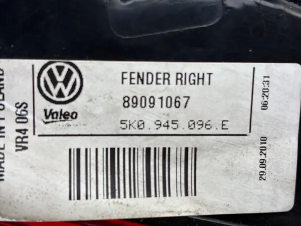 VW GOLF VI HB Lámpara Trasera Derecha 5K0945096E image 5