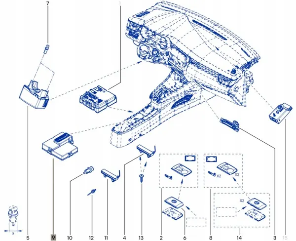 Módulo Keyless Go Renault OEM 285E24674R Usado image 10