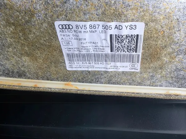 Teto Audi A3 8V Sedã OEM 8V5867505AD image 9