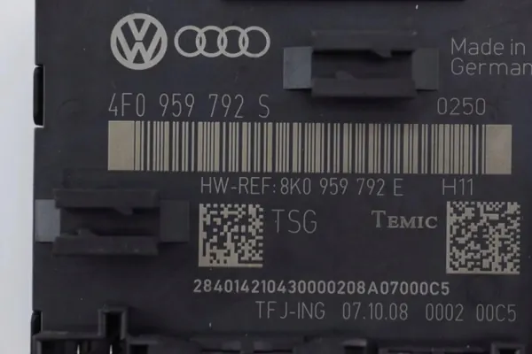 Audi OE Dörrstyrningsmodul 4F0959792S - Begagnad image 4