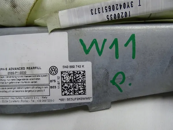 OEM 5N0880742K Rechter Airbag Gordijn voor VW Tiguan I image 3